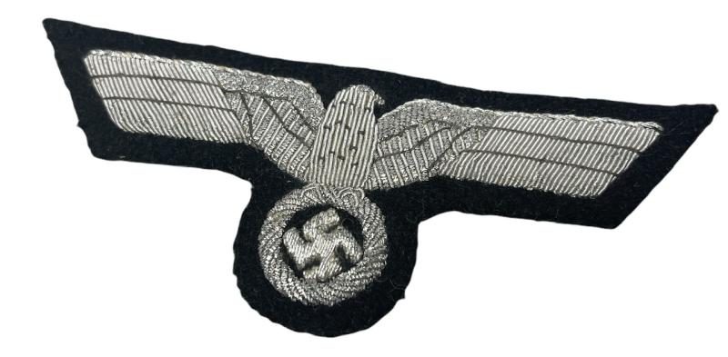 Wehrmacht Panzer Embroidered Officers Breast Eagle