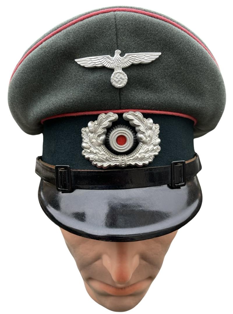 Wehrmacht NCO Panzer Visor Cap