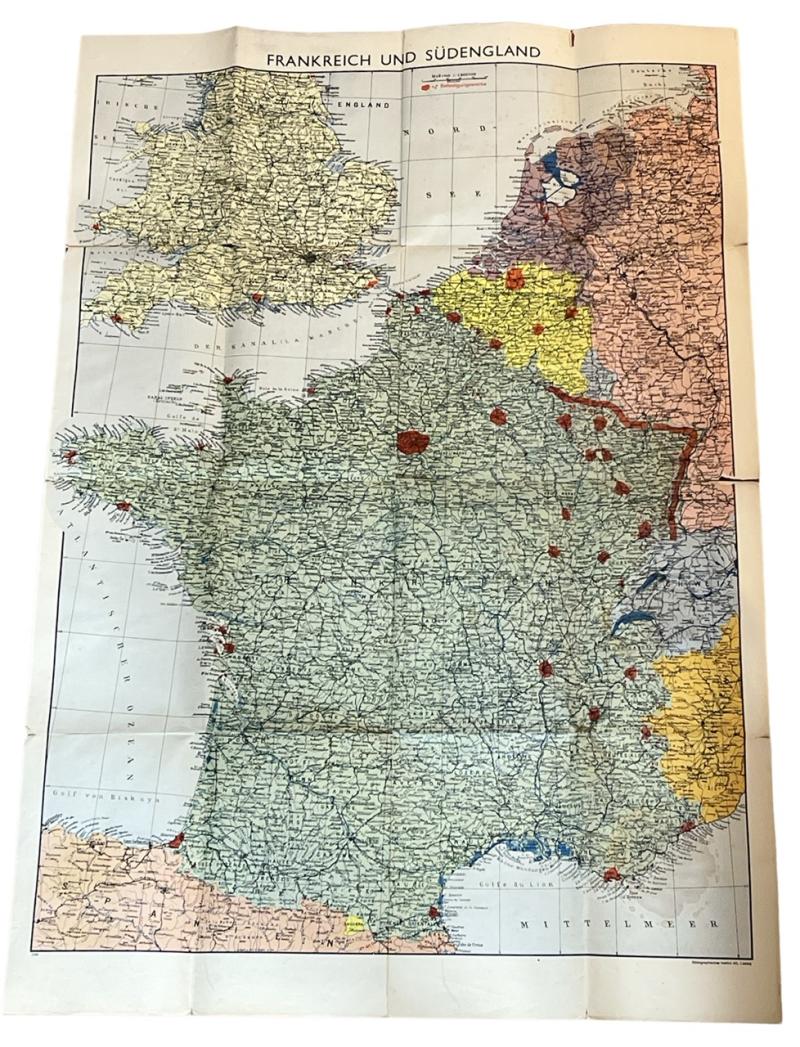 IMCS Militaria | Wehrmacht Map of the West Front