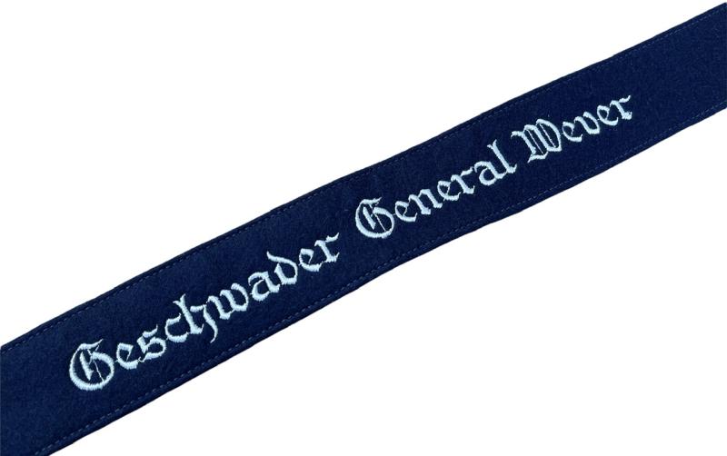 Luftwaffe cuff title Geschwader General Wever