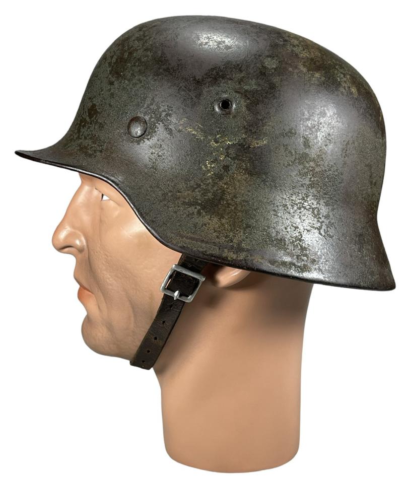 Luftwaffe M40 SD two tone rough camo Helmet