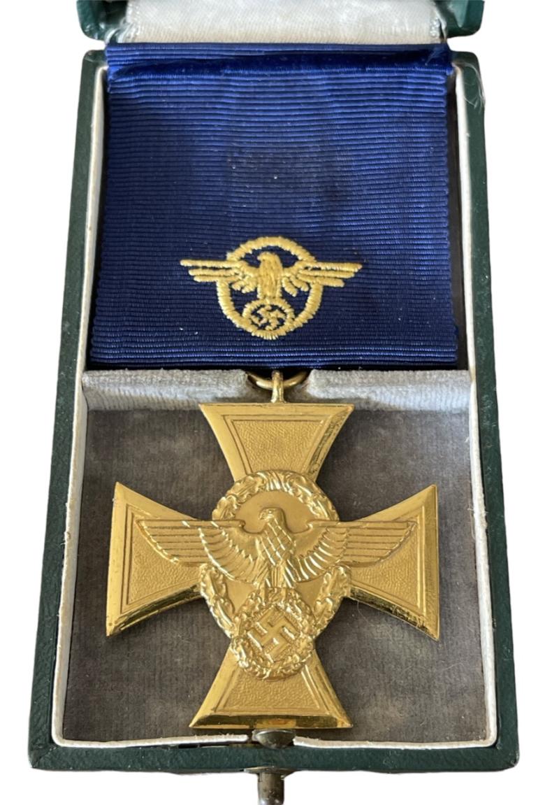 Polizei cased medal 25 Years Loyal Service