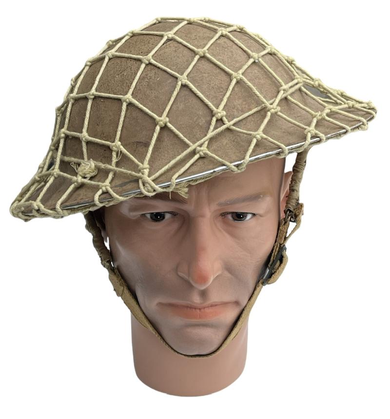 IMCS Militaria South African WW2 made Brodie Helmet in Dessert Camo