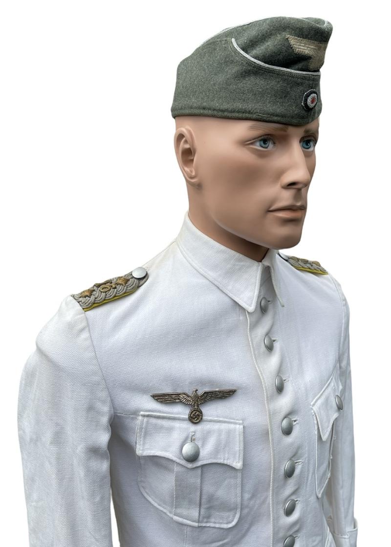 Wehrmacht summer Tunic Oberst Nachrichten & Cap