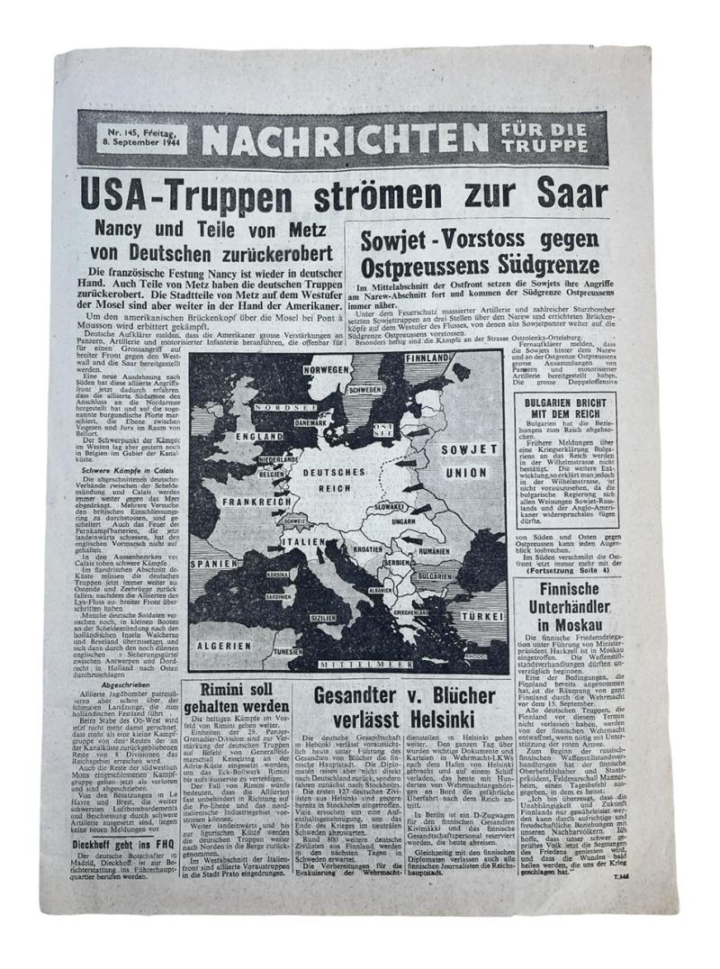 Allied Flyer as If its was a German Newspaper