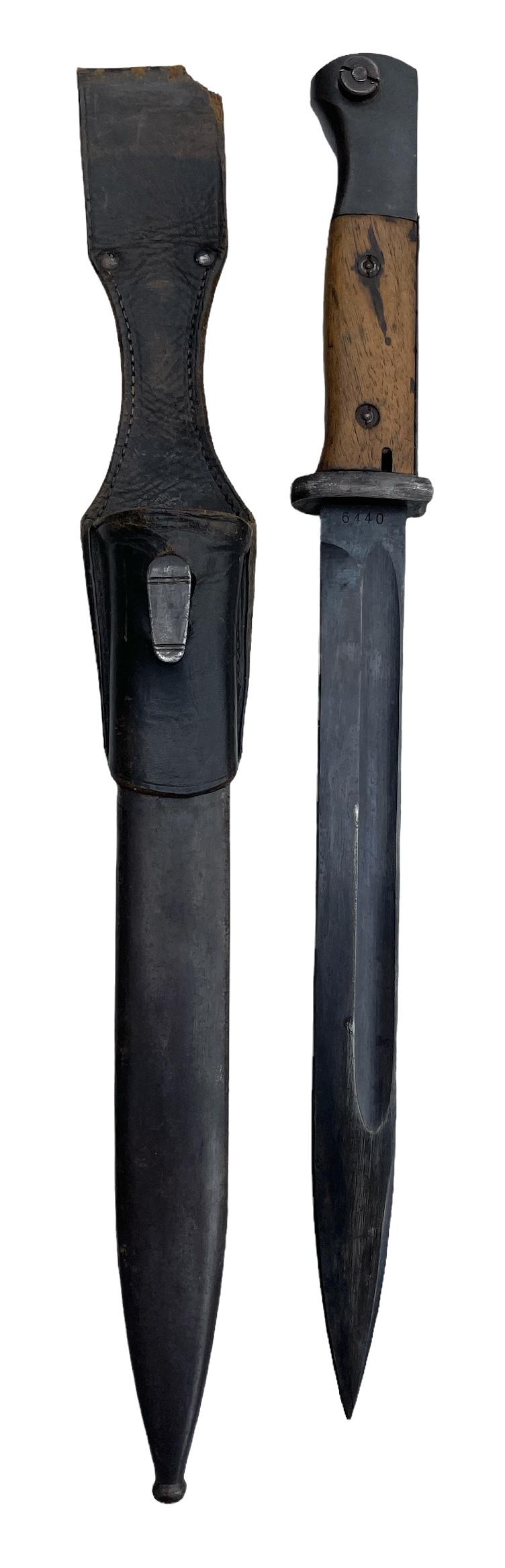 K98 Bayonet with Leather Frog