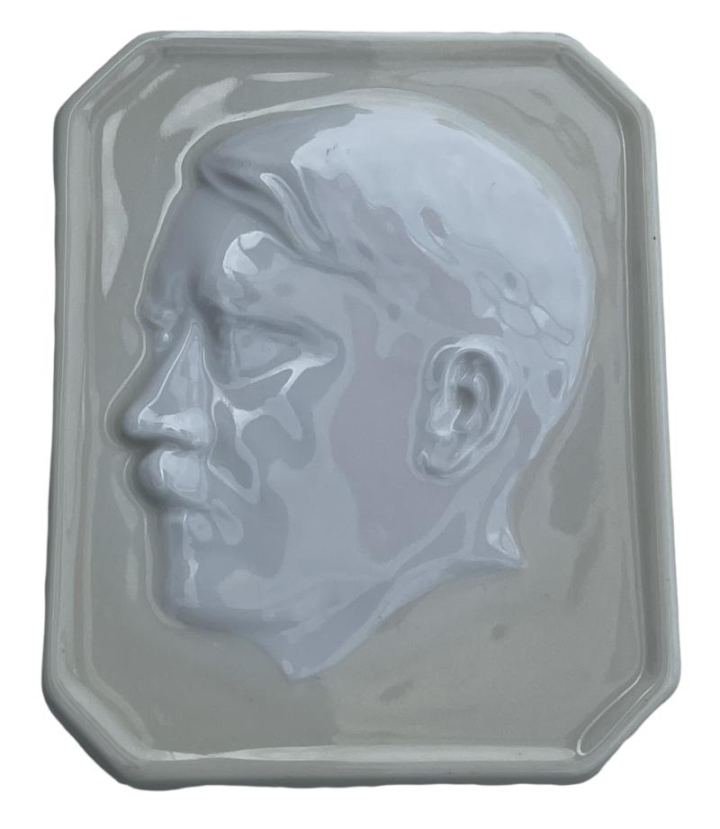 Porcelain Adolf Hitler Plaque