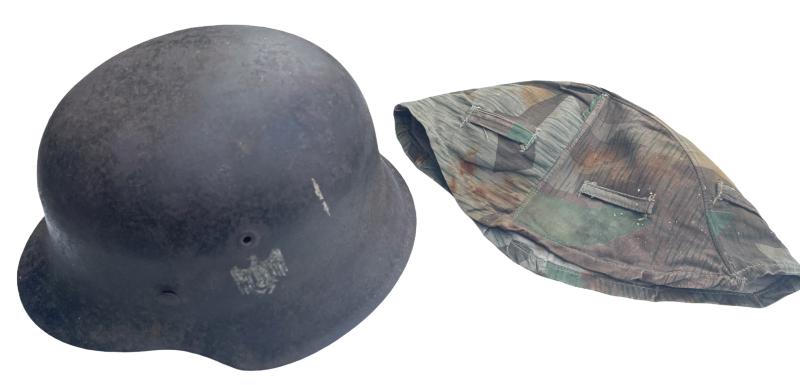Wehrmacht M42 SD Helmet with Splitter camo Cover