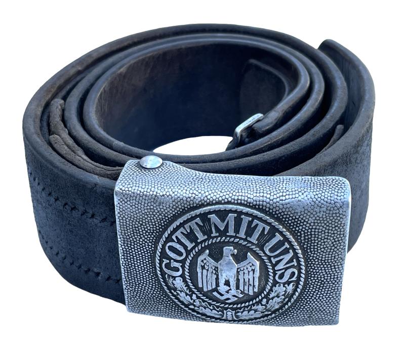 Wehrmacht combat Belt with Aluminum Buckle