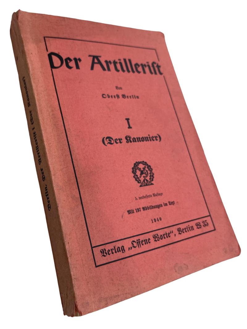 Wehrmacht Artillery Training Book