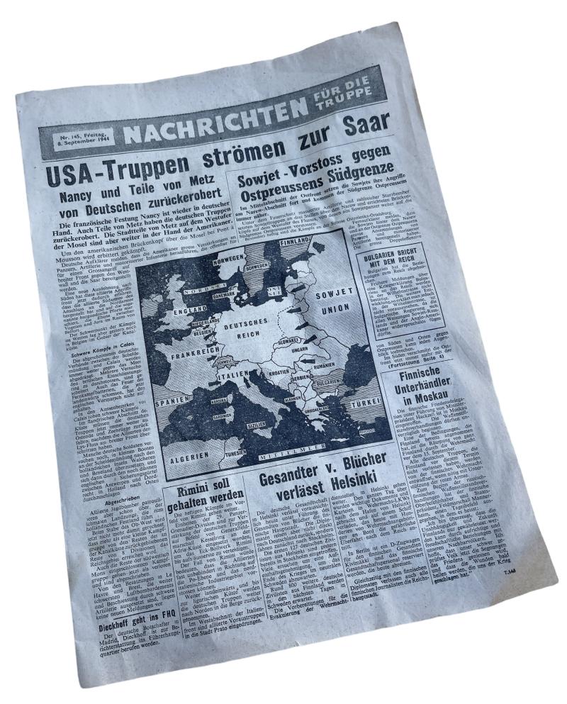 Allied Flyer as If its was a German Newspaper