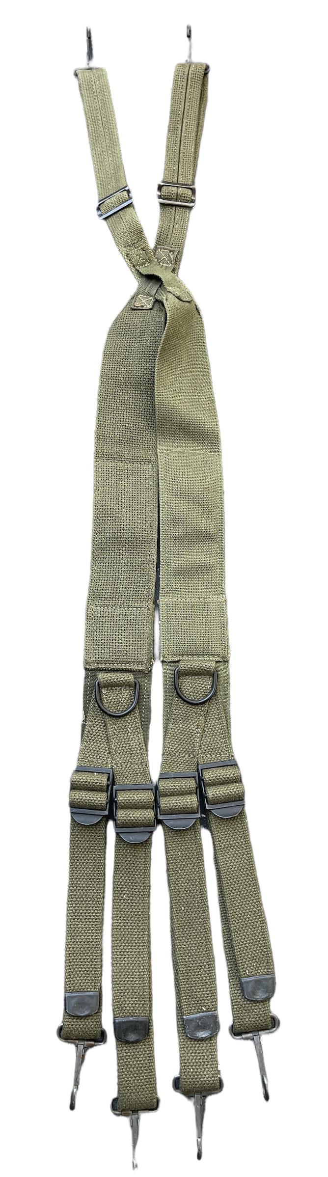 US WW2 M1945 SUSPENDERS OD7 GREEN