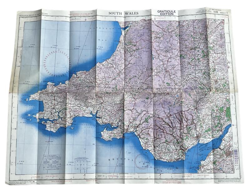 British WW2 Airial Flight Map (England & Wales)