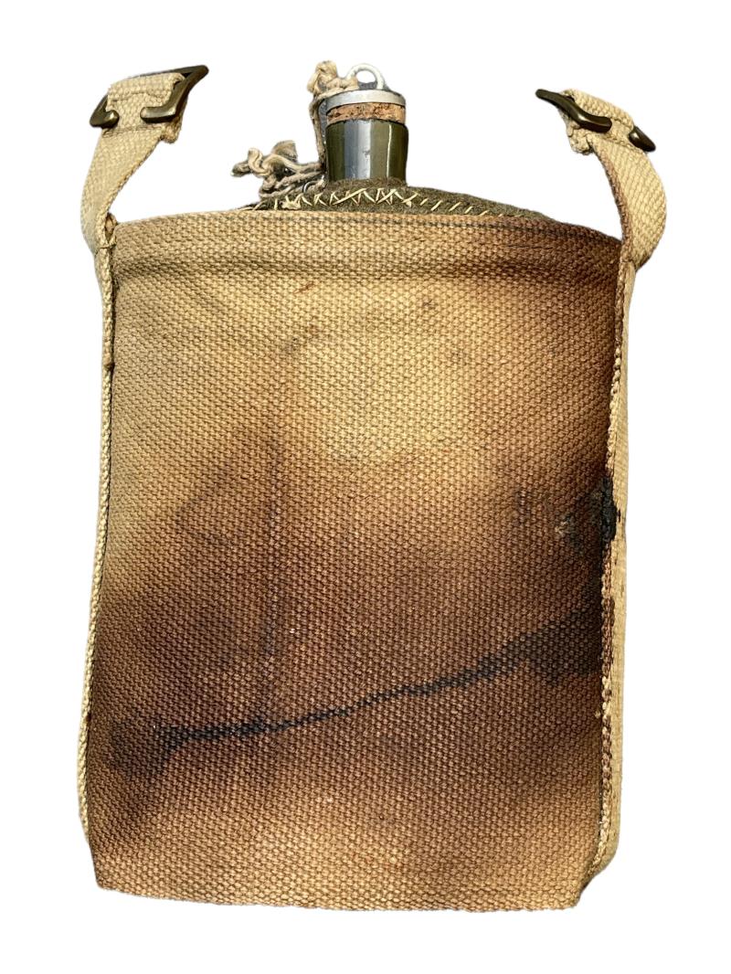 British WW2 Canteen with Blood Stain