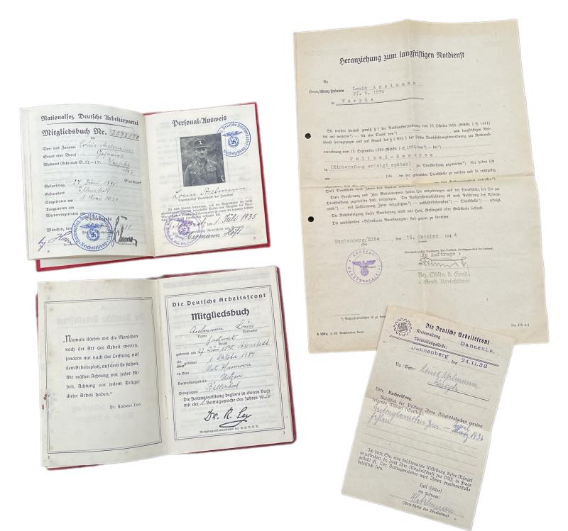 NSDAP Party Member Pass & DAF Pass (one man)