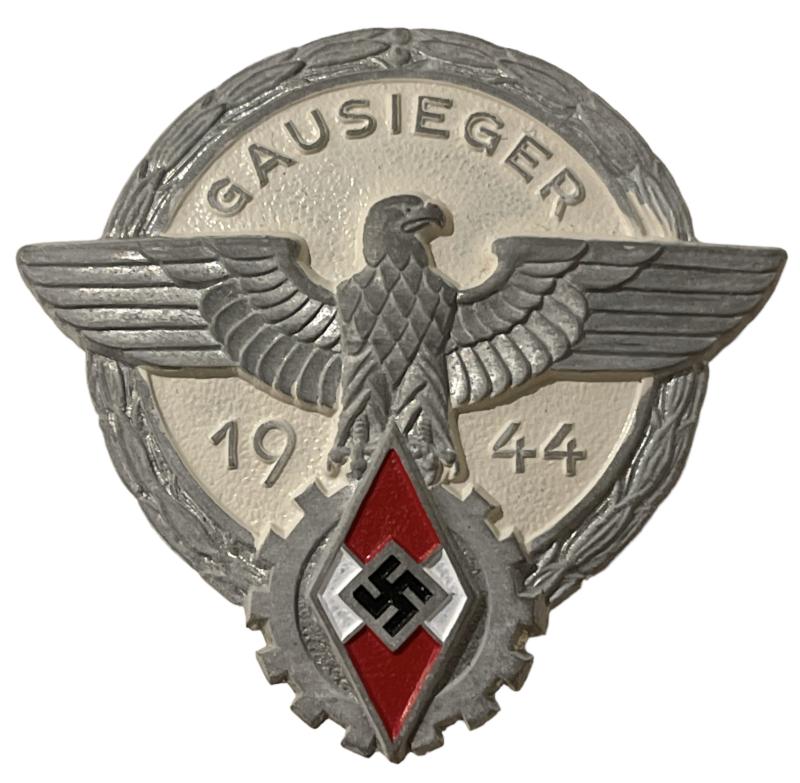 Hitler-Jugend Gausieger Badge in Silver 1944