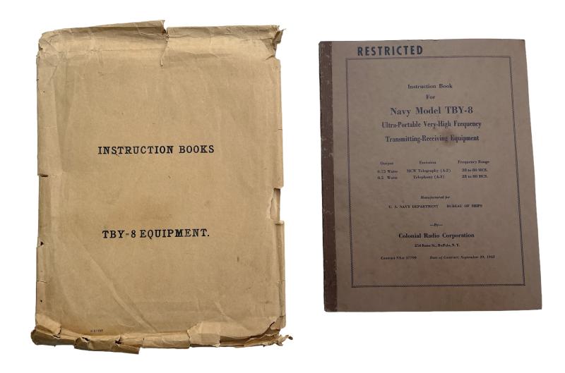 US WW2 Navy Transmitter/Receiver Instruction Book