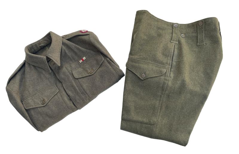 British WW2 Battle Dress Tunic and Trouser US Made