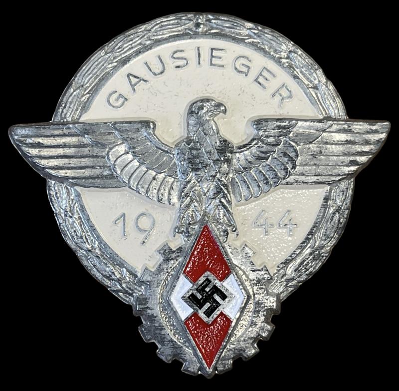 Hitler-Jugend Gausieger Badge in Silver 1944