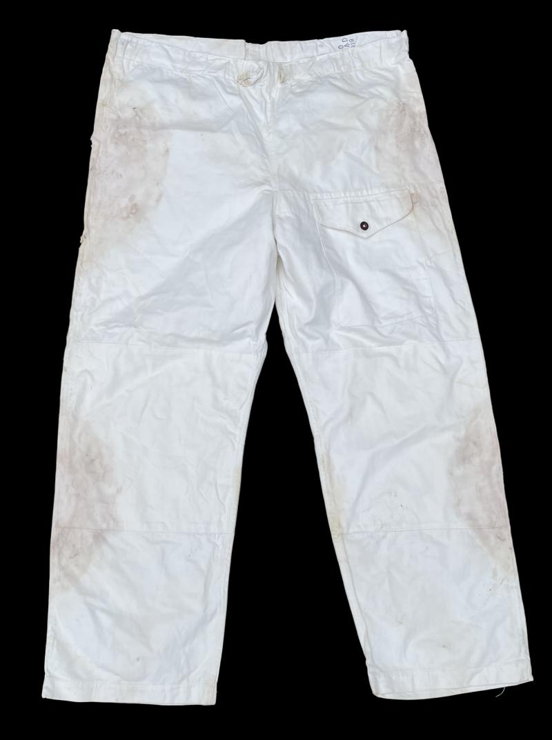 British WW2 Windproof Trousers (Snow camo)