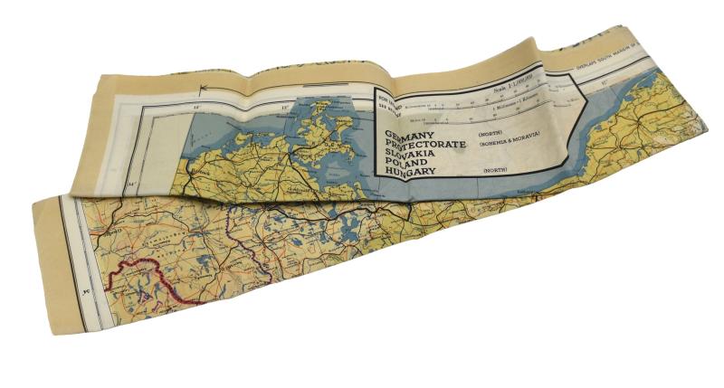 British/US WW2 Silk Escape Map