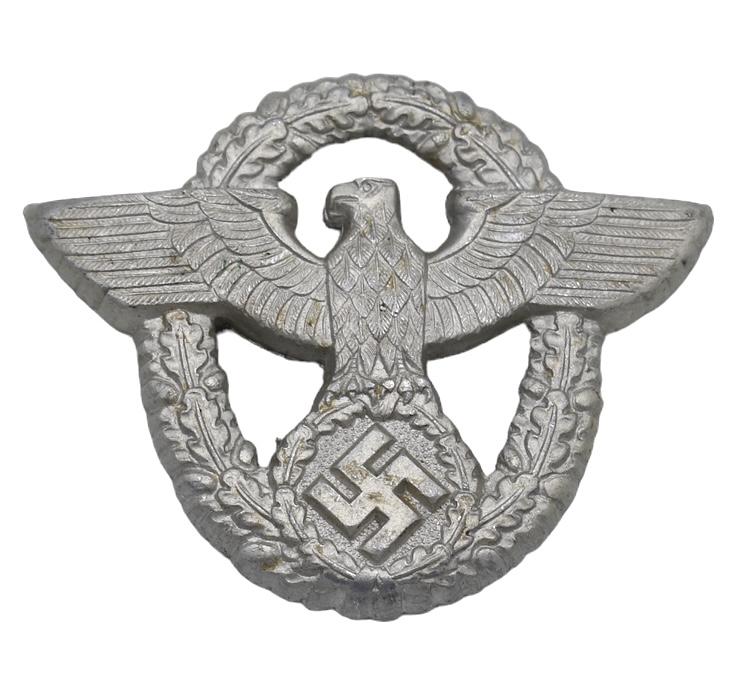 Polizei aluminium Cap Insignia