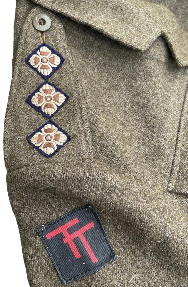 IMCS Militaria | British WW2 Officers Battle Dress 50th Inf. Div.