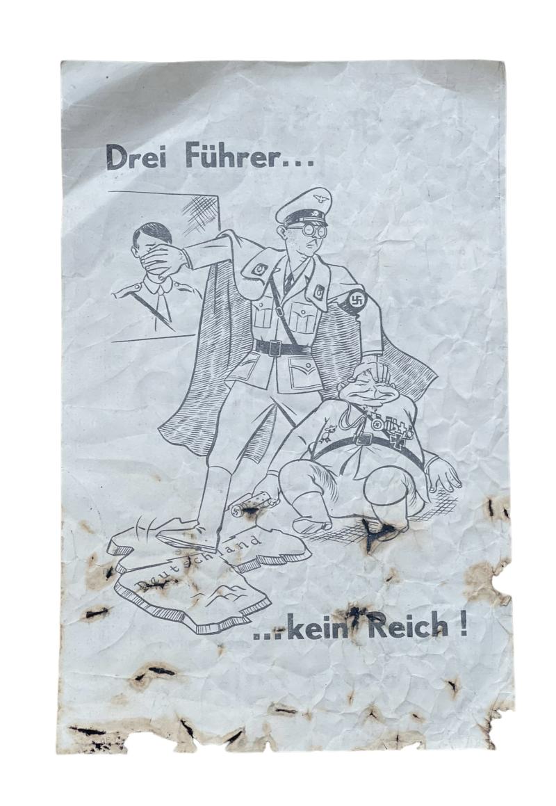 Allied Forces Propaganda Flyer to the Germans 1945