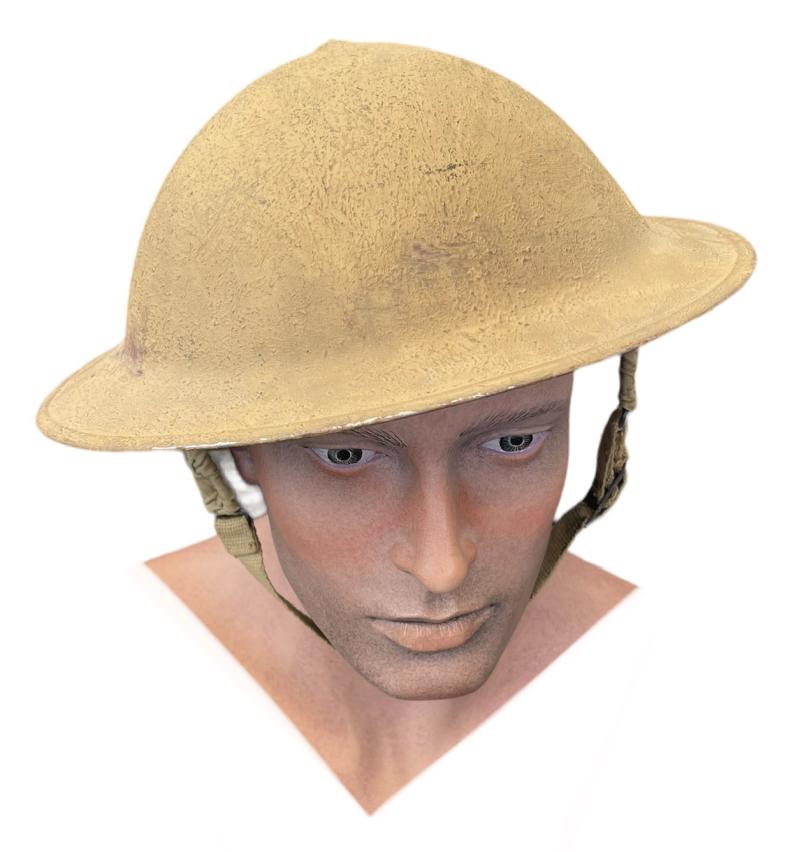 South African WW2 made Brodie Helmet in Dessert Camo