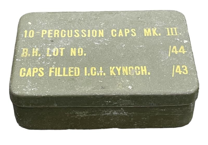 British WW2 metal Percussion Caps Can