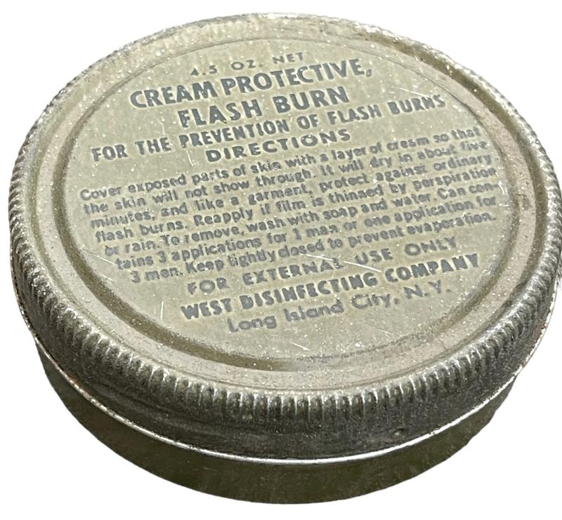 US WW2 Flash-Burn Cream