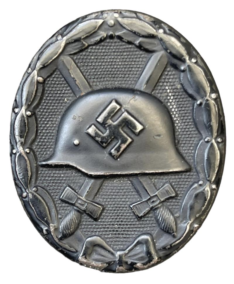 Wound Badge Black & Silver with Award Documents