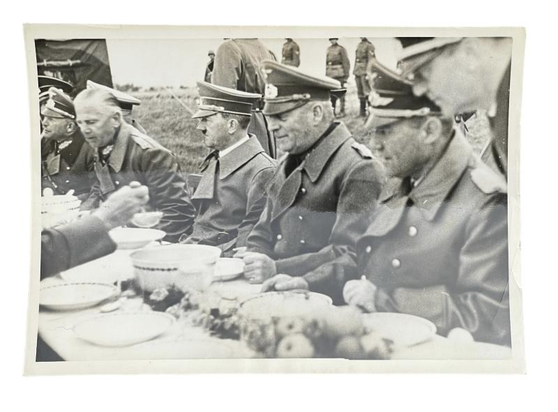 Wehrmacht Press Photograph with Adolf Hitler