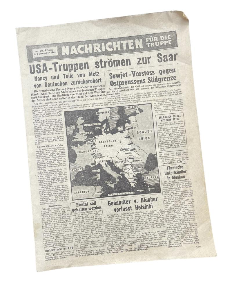 Allied Flyer as If its was a German Newspaper