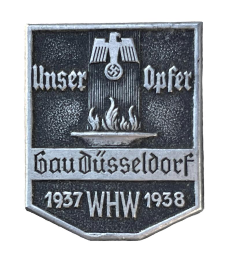 WHW Badge Gau Düsseldorf 1937-1938