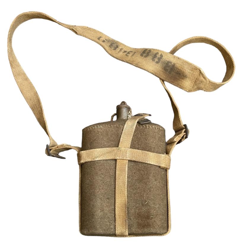 British WW2 Canteen with carrying strap