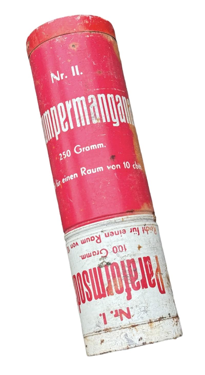 Wehrmacht metal disinfectant can for Gasmasks