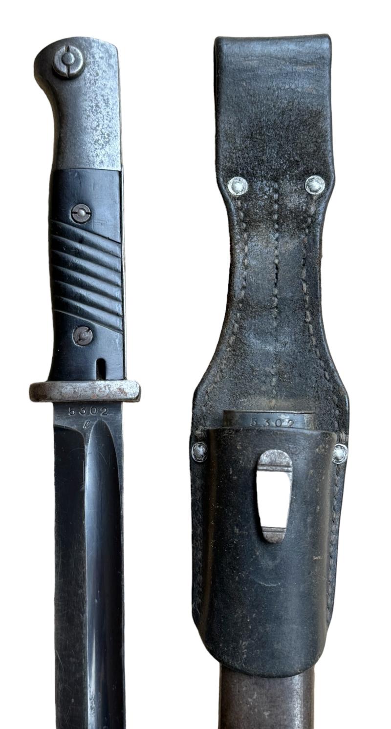 K98 Bayonet (Matching Numbers) & Frog