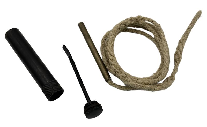 British WW2 Rifle Oil Tube and Barrel cleaning rope