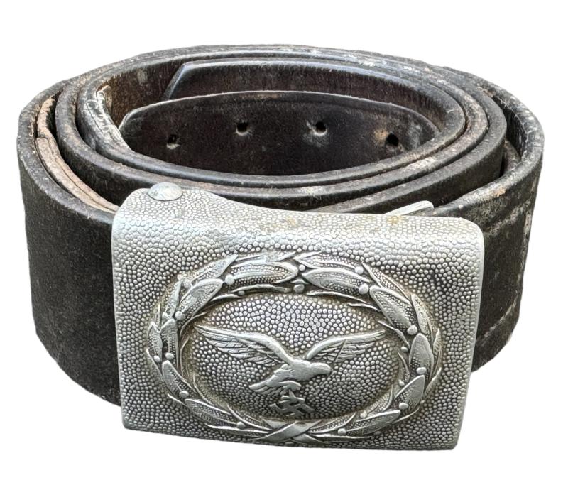 Luftwaffe Belt with aluminum Luftwaffe Belt Buckle