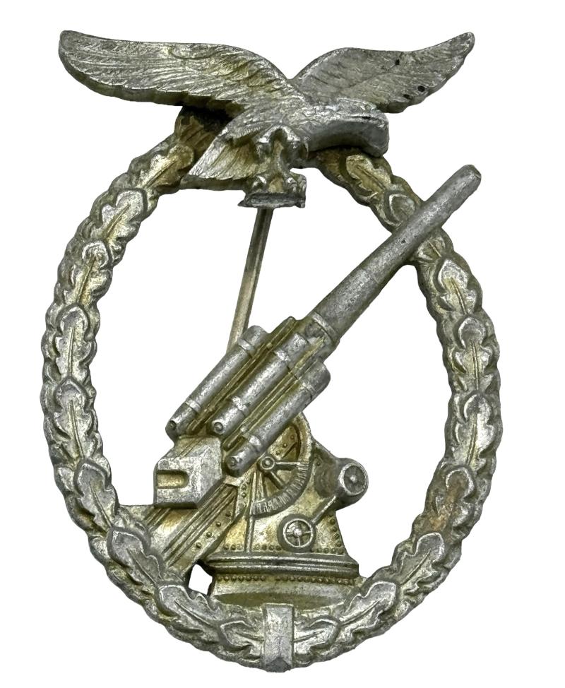 Luftwaffe Flak Abzeichen (Anti Aircraft Artillery Badge) swastika removed