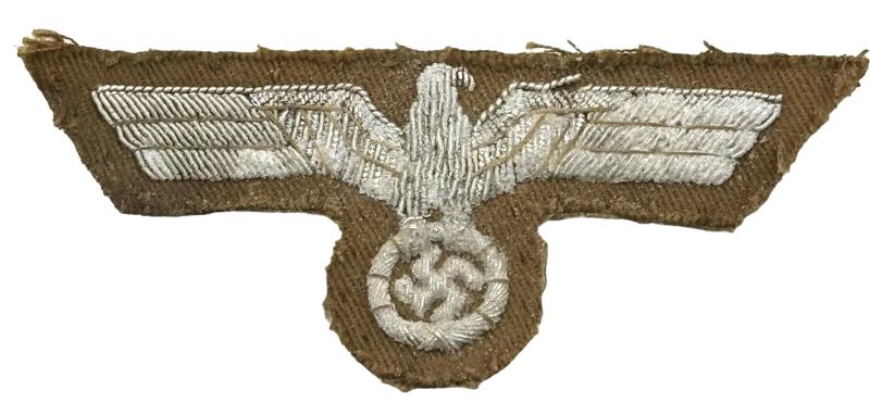 Wehrmacht Tropical Embroidered Officers Breast Eagle