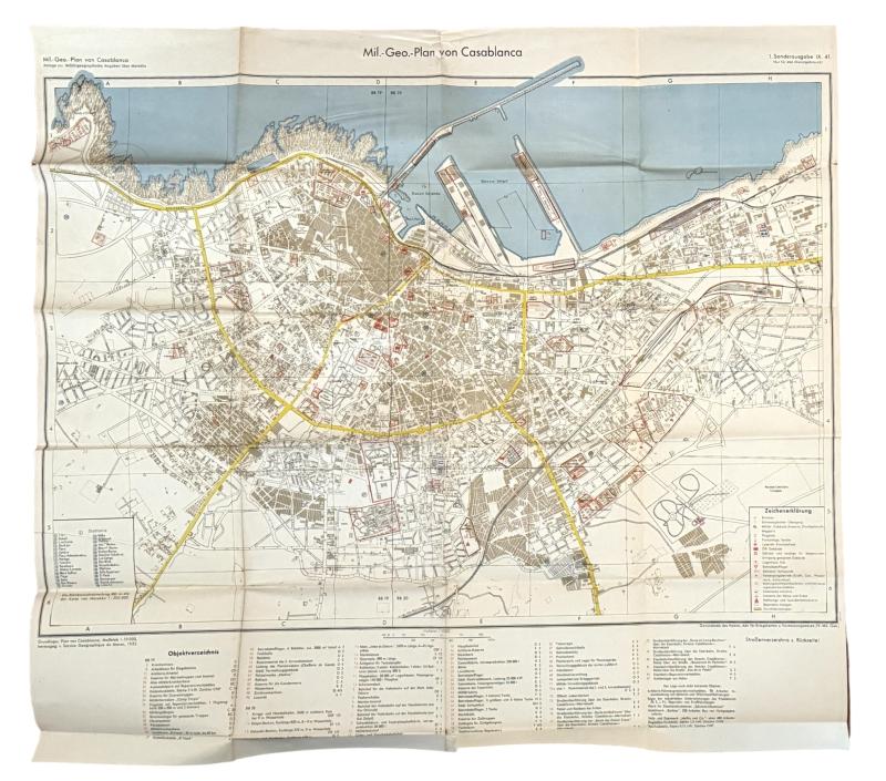 Wehrmacht Road Map Casablanca