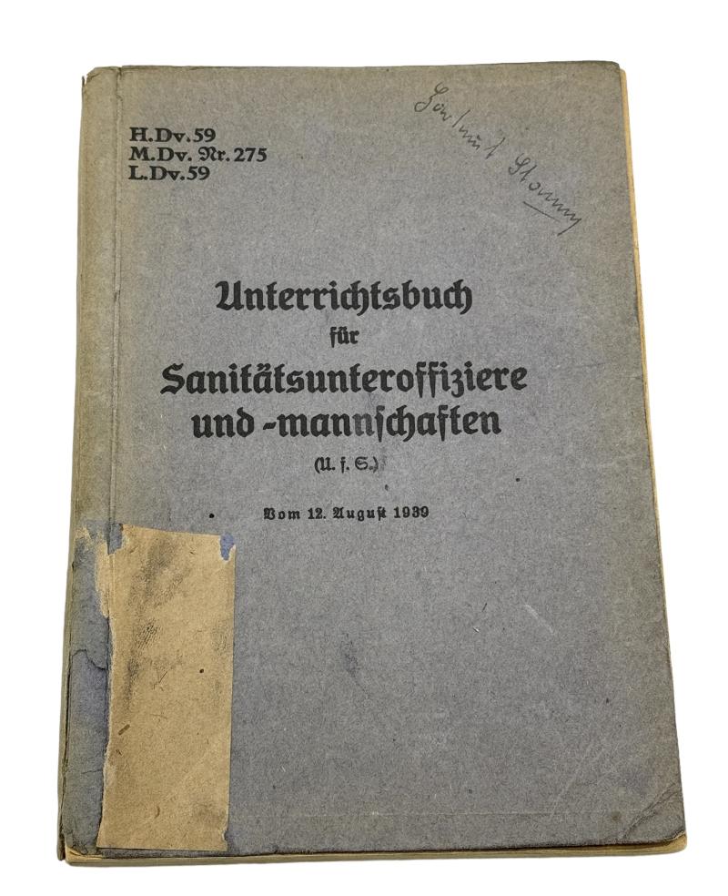 Medical Training Book, Sanitäts Unter Offiziere und Mannschaften