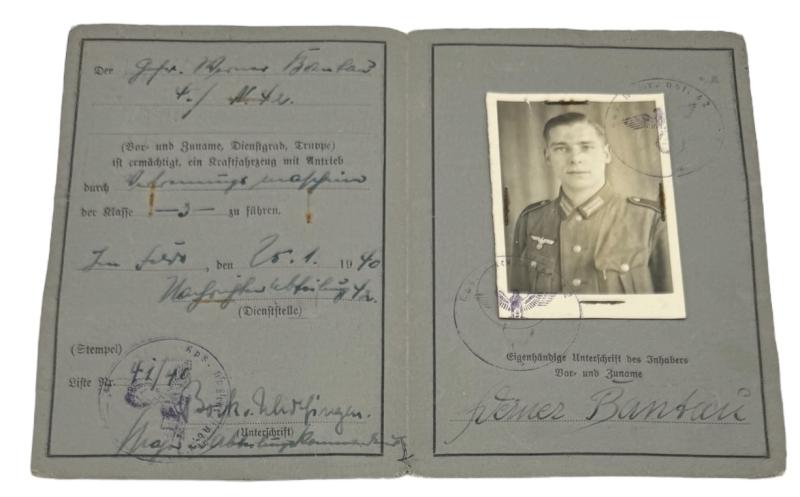 Wehrmacht Drivers License