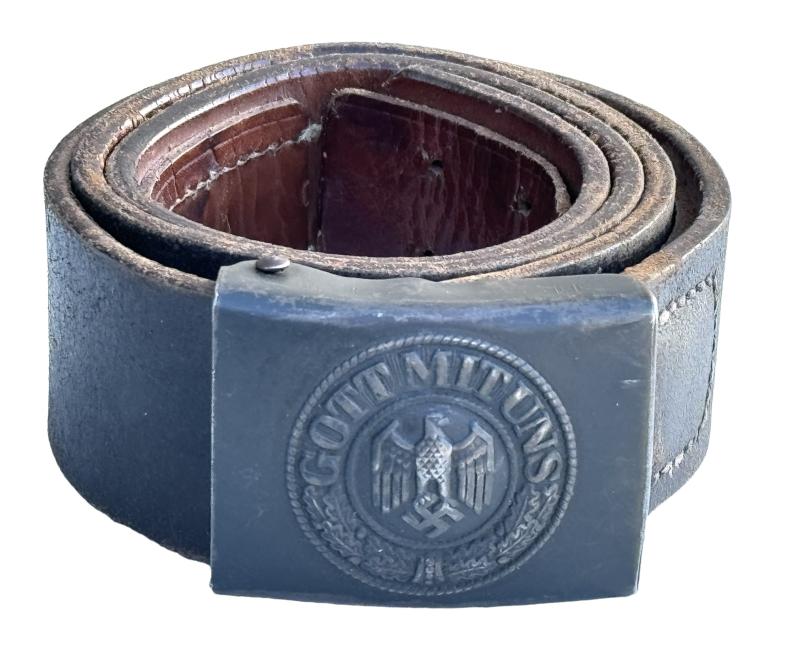 Wehrmacht combat belt with steel Buckle