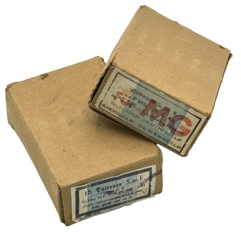 2 Wehrmacht Ammunition Boxes (15 rounds each)