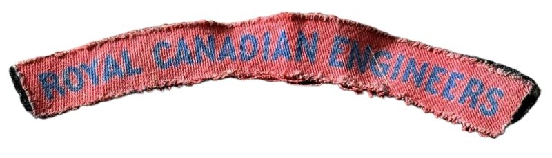 Canadian Shoulder Title Canadian Royal Engineers