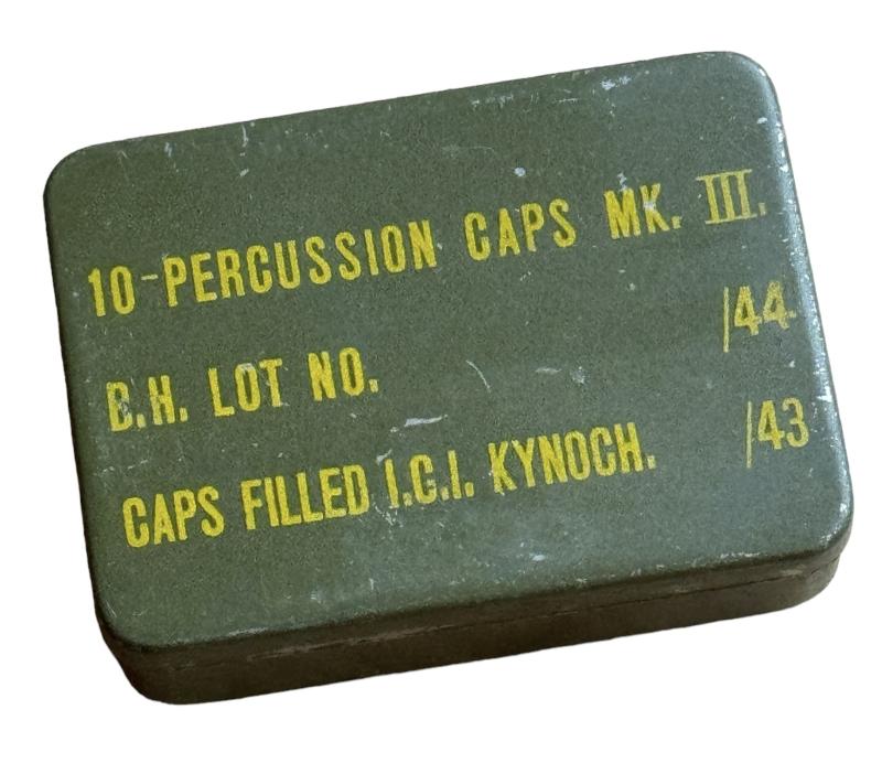 British WW2 metal Percussion Caps Can