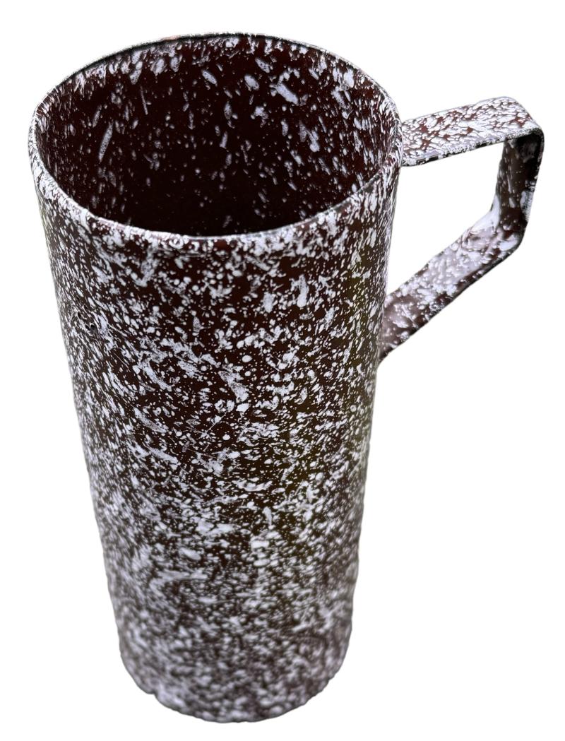 Enameled Drinking Cup made from Wehrmacht grenade shell